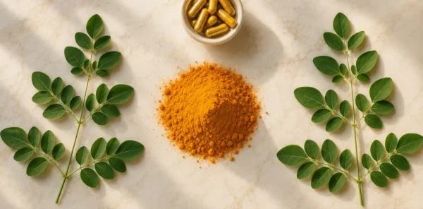 Composition moringa, curcuma et gélules DiaNatura+