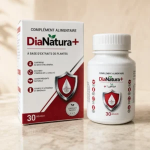 Boîte et flacon DiaNatura+ complément alimentaire, 30 gélules