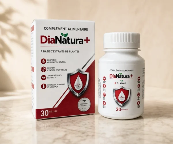 Boîte et flacon DiaNatura+ complément alimentaire, 30 gélules